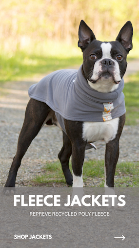 Eco-Pup dog coats Repreve recycled fleece jackets